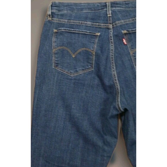 Levi’s 725 High Rise Bootcut Jeans 33 Women’s Blue Stretch Y2K Vintage Fit - Picture 7 of 14